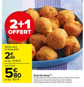 Carrefour Market Acras de morue offre