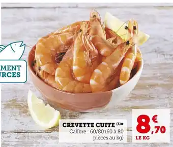 Super U Crevette Cuite offre