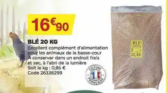 Bricomarché Blé 20 kg offre