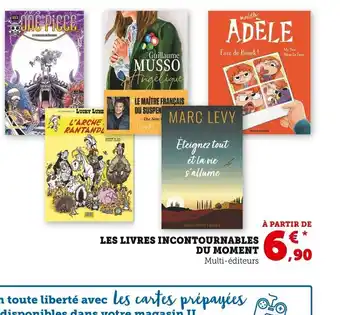 Super U Les Livres Incontournables Du Moment offre