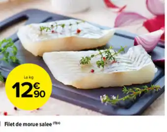 Filet de morue salee