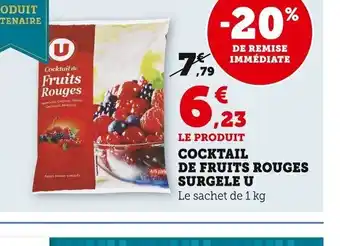 Super U Cocktail de Fruits Rouges Surgele U offre
