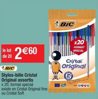Migros Stylos-Bille Cristal Original Assortis offre