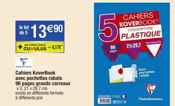 Cahiers Koverbook Avec Pochettes Rabats