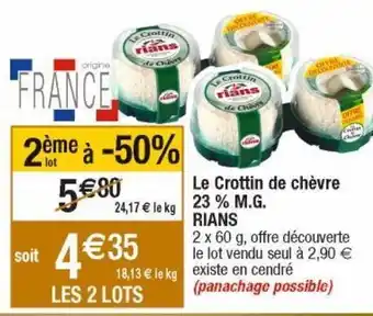 Cora x Carrefour Fromage rians offre
