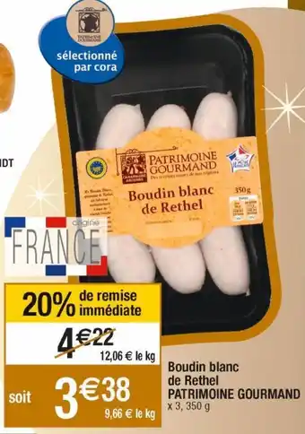 Cora x Carrefour Boudin blanc offre