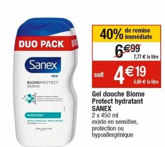 Cora x Carrefour Gel douche sanex offre