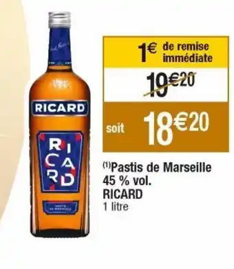 Cora x Carrefour Liqueur ricard offre