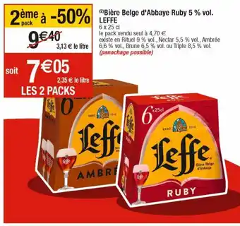 Cora x Carrefour Bière belge leffe offre