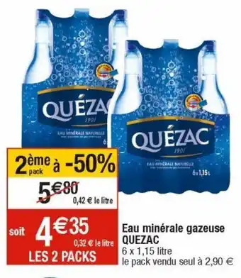 Cora x Carrefour Eau gazeuse quézac offre