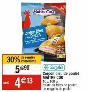 Cordon bleu maître coq