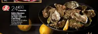 Migros Huîtres marenees d'olêron fines de claire vertes nº 2 label rouge offre