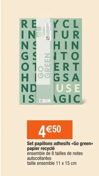 Migros Set Papillons Adhesifs Go Green offre