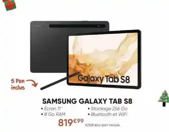 Fnac Samsung galaxy tab s8 offre