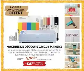 Fnac Machine de découpe cricut maker 3 offre