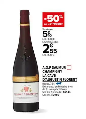 Carrefour Market A.o.p. Saumur Champigny La Cave D'augustin Florent offre