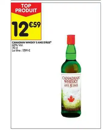 Canadian Whisky 5 Ans D'âge