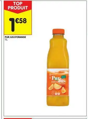 Leader Price Pur Jus D'orange offre