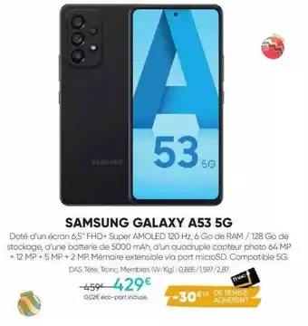 Fnac Samsung galaxy a53 5g offre
