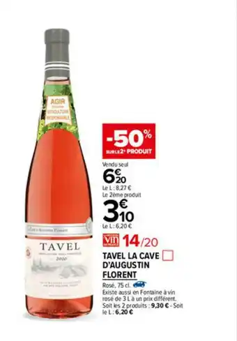 Carrefour Market Tavel La Cave D'augstin Florent offre