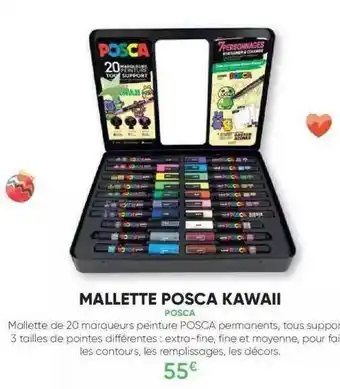 Fnac Mallette posca kawaii posca offre