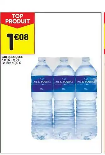 Leader Price Eau De Source offre
