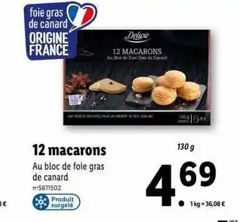 Lidl 12 macarons deluxe offre