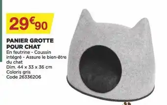 Bricomarché Panier grotte pour chat offre