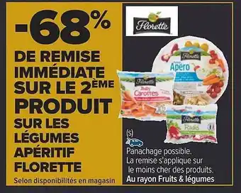 Carrefour Les légumes apéritif florette offre