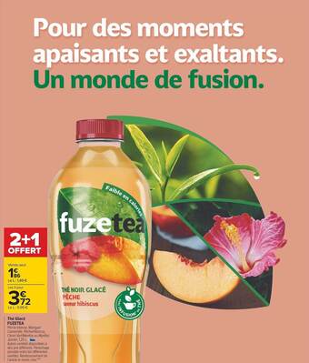 Carrefour Thé glacé fuzetea offre