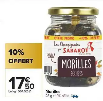 Carrefour Morilles offre
