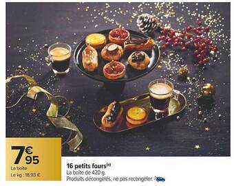 16 petits fours