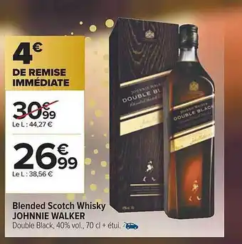 Carrefour Blended scotch whisky johnnie walker offre