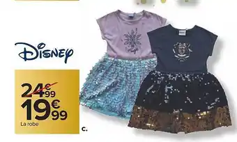 Carrefour La robe disney offre