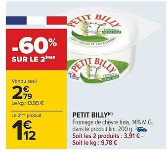 Carrefour Petit billy offre