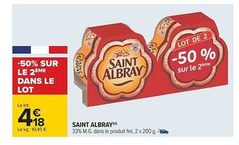 Carrefour Saint albray offre