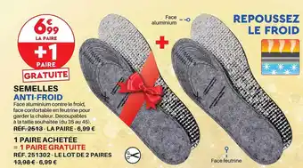 Semelles anti-froid