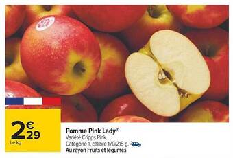 Carrefour Pomme pink lady offre