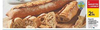 Carrefour Baguette campagnarde filière qualité carrefour offre