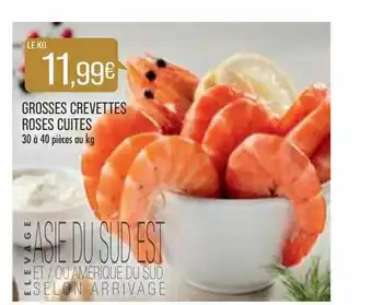 Match Grosses crevettes roses cuites offre