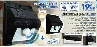 Shopix Lampe murale radar solaire offre