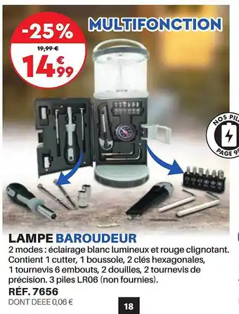 Shopix Lampe baroudeur offre