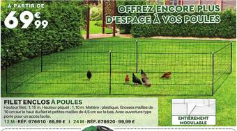 Shopix Filet enclos à poules offre