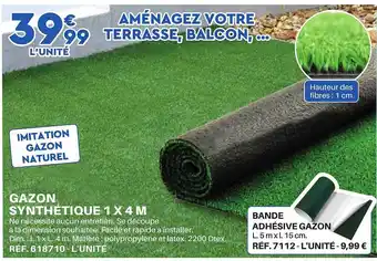 Shopix Gazon synthétique 1 x 4 m offre