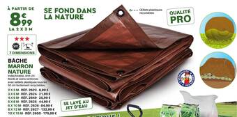 Shopix Bâche marron nature offre