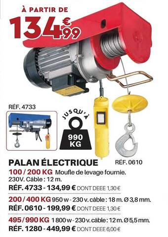 Shopix Palan électrique offre