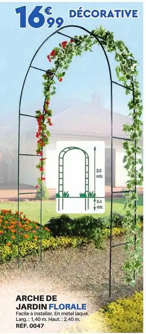 Shopix Arche de jardin florale offre