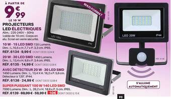Shopix Projecteurs led électriques offre