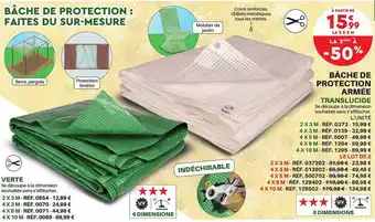 Shopix Bâche de protection armée offre
