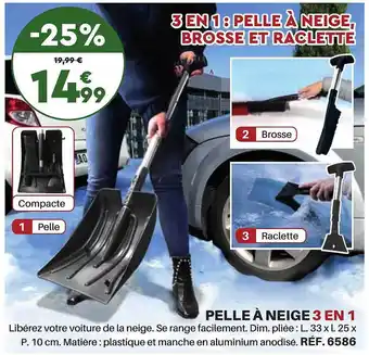 Pelle à neige 3 en 1